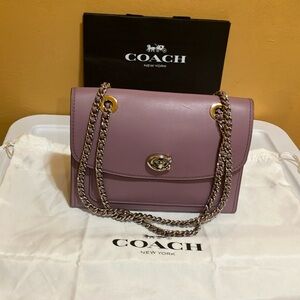 Coach Mauve Chain Shoulder Bag